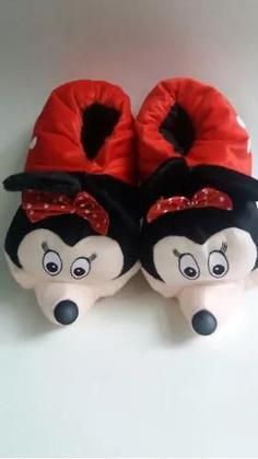 Imagem de Pantufa Sapatilha Minnie Infantil Adulto 