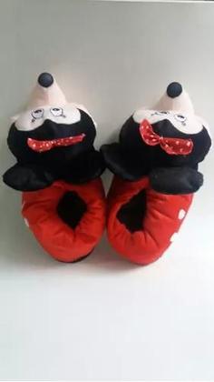 Imagem de Pantufa Sapatilha Minnie Infantil Adulto 