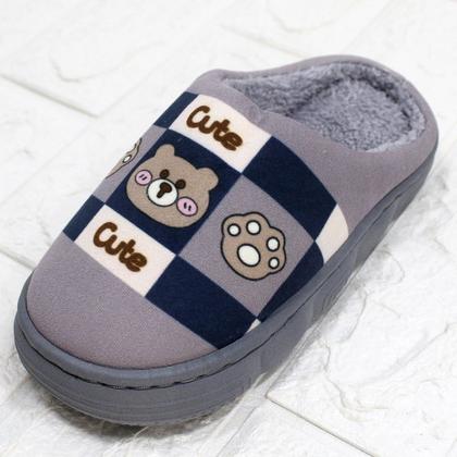 Imagem de Pantufas Infantil Animais Chinelo De Inverno Sapato Pelúcia