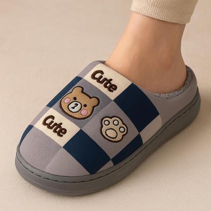 Imagem de Pantufas Infantil Animais Chinelo De Inverno Sapato Pelúcia