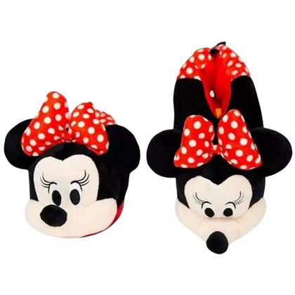 Imagem de Pantufas Minnie Mouse Disney Zona Criativa - tamanho P 33-35
