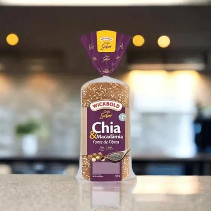 Imagem de Pão de Forma Integral Wickbold Grão Sabor Chia e Macadâmia 400g