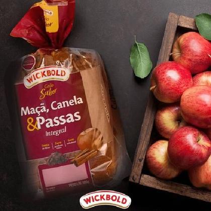 Imagem de Pão de Forma Integral Wickbold Grão Sabor Maçã, Canela & Passas 450g