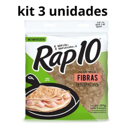 Imagem de Pão Tortilha Integral Rap10 Kit 3 Unidades