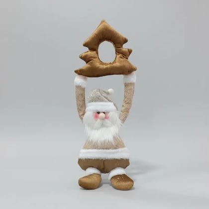 Imagem de Papai Noel 48cm Com Árvore Para Pendurar Enfeite Natalino