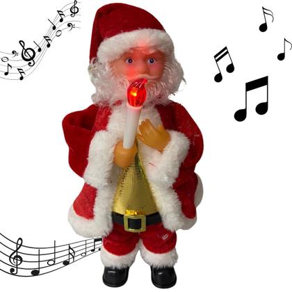 Imagem de Papai Noel com Vela Decorativa e Música Natalina para Trazer Magia e Alegria Para o Seu Natal Entrega Rapida