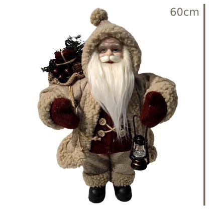 Imagem de Papai Noel Em Pe Marrom e Bege 60cm