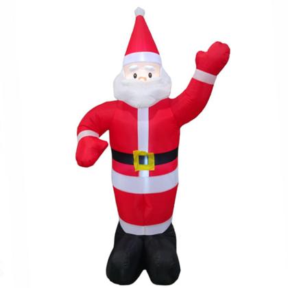 Imagem de Papai Noel Grande 1 Metro e 90cm Inflavel Decoraçao Natal Natalino Casa Comercio Loja Comemoraçao Festa Evento
