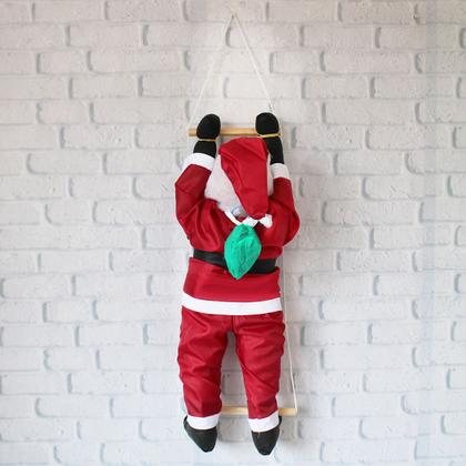 Imagem de Papai Noel Grande Subindo As Escadas Enfeite Decoração De Natal