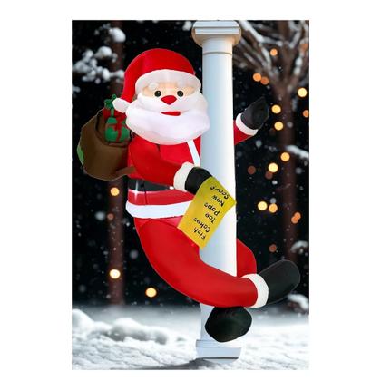 Imagem de Papai Noel Inflável Agarradinho Gigante 1,80m com 6 LEDs