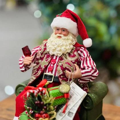 Imagem de Papai Noel Sentado No Sofá 28cm - Magizi