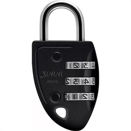 Imagem de Papaiz Cadeado C/Segredo  23 Preto