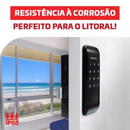 Imagem de Papaiz fechadura eletronica smart lock sl 125 pf (vertical)