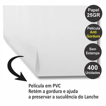 Imagem de Papel Acoplado Barreira Liso 30X38 Lanche Salgado Bolo