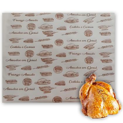 Imagem de Papel acoplado costela frango embalar assados delivery