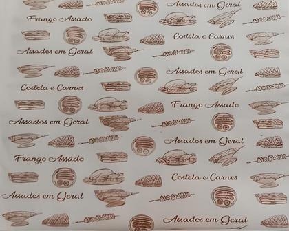 Imagem de Papel acoplado costela frango embalar assados delivery