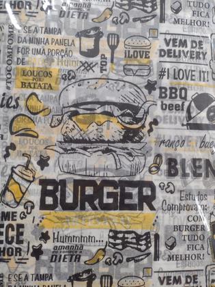 Imagem de Papel acoplado p/ emb. hamburguer 33x38 pct 500fl