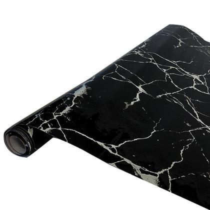 Imagem de Papel Adesivo 200x60cm Envelopamento Tampo Pedra Preto