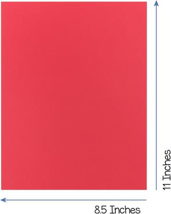 Imagem de Papel colorido Hygloss 90 folhas 22x28 cm 89 GSM Vermelho Verde