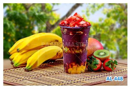 Imagem de Papel De Parede 3D Alimentos Açai No Copo Frutas 3,5M Al448