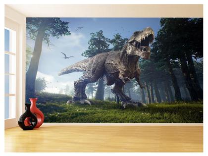 Imagem de Papel De Parede 3D Animais Dinossauro Jurassic 3,5M Anm433