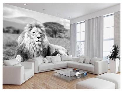 Imagem de Papel De Parede 3D Animais Leão África Safari 3,5M Anm468