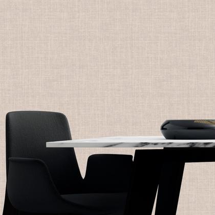 Imagem de Papel de parede 3D Auto Colante efeito tecido linho Bege creme decorativo Quarto Sala 3m