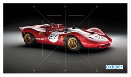 Imagem de Papel De Parede 3D Carro Antigo Ferrari Classica 3,5M Cxr61