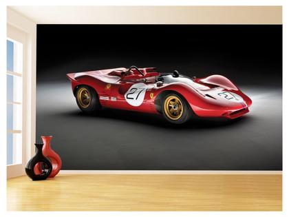 Imagem de Papel De Parede 3D Carro Antigo Ferrari Classica 3,5M Cxr61