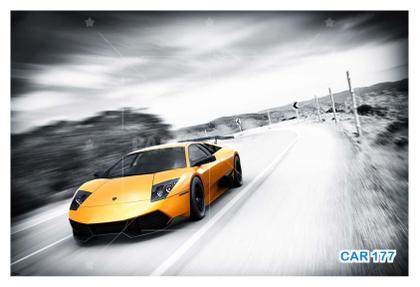 Imagem de Papel De Parede 3D Carro Lamborghini Aventador 3,5M Car177