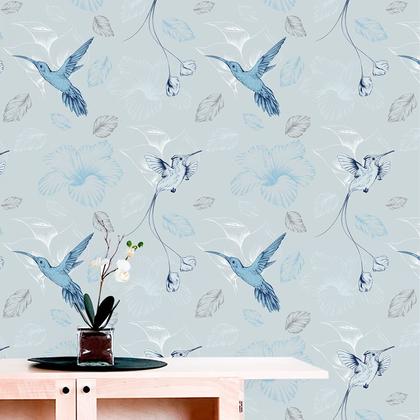Imagem de Papel de Parede Adesivo Animal Beija-Flor - 035