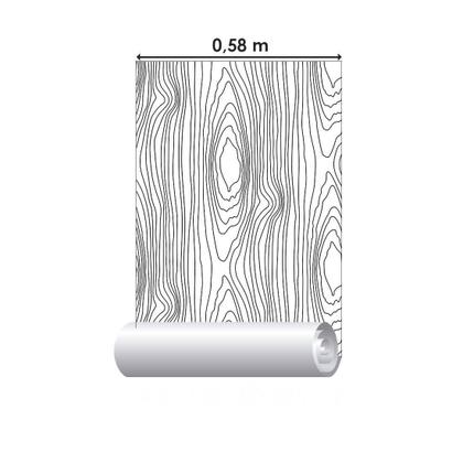 Imagem de Papel de Parede Adesivo Árvore Linha N012076 Rolo 0,58x3M