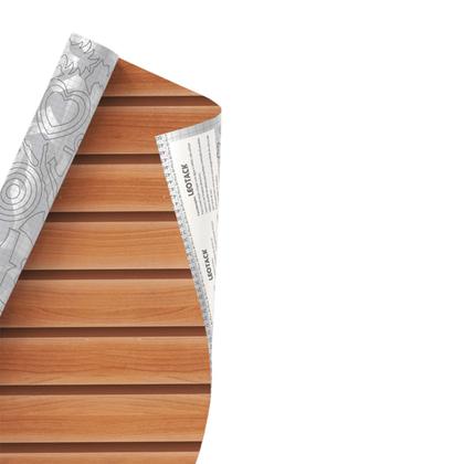 Imagem de Papel De Parede Adesivo Autocolante 3d Lavável Madeira Ripado Decorativo Quarto Sala 10mX45cm