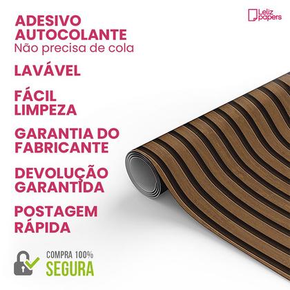 Imagem de Papel de Parede Adesivo Barbearia Barber Preto Masculino 12m