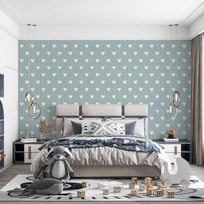 Imagem de Papel de Parede Adesivo Bichinhos Safari Fofo Infantil Delicado Bebê Moderno Quarto         