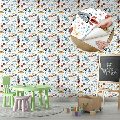 Imagem de Papel de Parede Adesivo Bichinhos Safari Menino Infantil Bebê Girafa Leão Macaco Moderno Quarto Brinquedoteca      