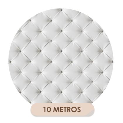 Imagem de Papel de Parede Adesivo Capitonê Botonê Efeito Visual 3D Acolchoado 10m