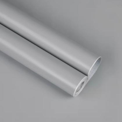 Imagem de Papel De Parede Adesivo Contact Cinza Claro Fosco Rolo 10 Metros Envelopamento Autocolante Cozinha