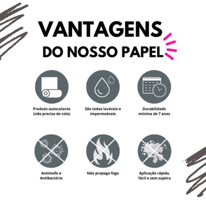 Imagem de Papel De Parede Adesivo Contact Rolo 10 Metros Madeira Carvalho Envelopamento Revestimento Móveis Lavável