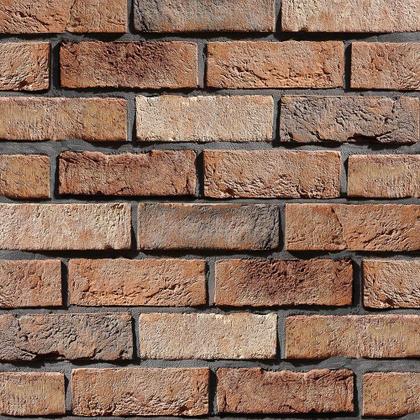 Imagem de Papel De Parede Adesivo  Efeito Tijolo Marrom Envelhecido Rústico 2,50m Sala Quarto