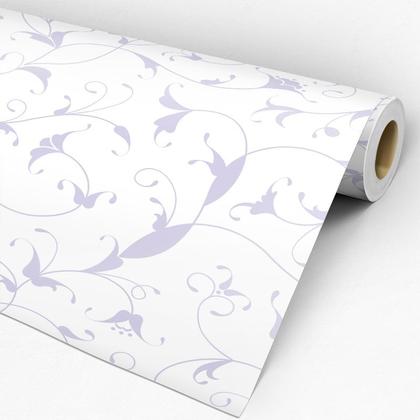 Imagem de Papel de Parede Adesivo Floral Roxo - 208