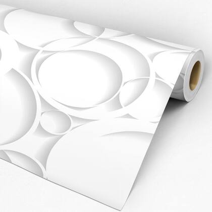 Imagem de Papel de Parede Adesivo Geométrico Efeito 3D - 081