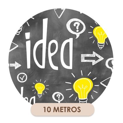 Imagem de Papel de Parede Adesivo Ideia Cinza Amarelo Lâmpada Invenção Escritório Moderno Quarto Sala de Estar