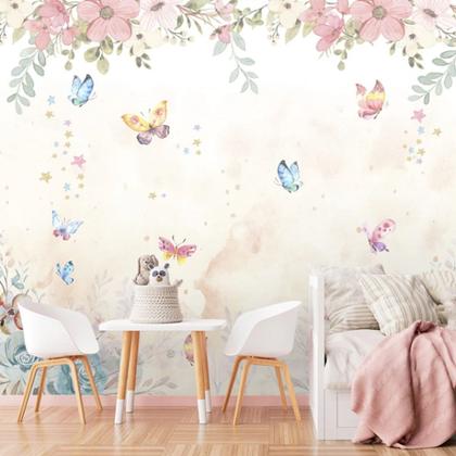 Imagem de Papel de Parede Adesivo Infantil Borboletas M² BN 234 - BANNER BANNI