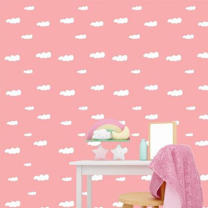 Imagem de Papel de Parede Adesivo Infantil Nuvens - 038