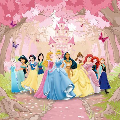 Imagem de Papel de Parede Adesivo, Infantil Princesas Disney 1X1
