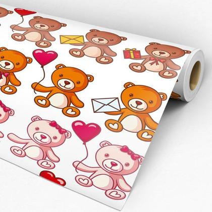 Imagem de Papel de Parede Adesivo Infantil Ursinhos - 001