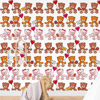 Imagem de Papel de Parede Adesivo Infantil Ursinhos - 001