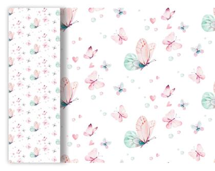 Imagem de Papel De Parede Adesivo Lavável Borboletas Aquarelas Coloridas - Banner Bani