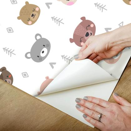 Imagem de Papel De Parede Adesivo Lavável Listras Abstrato Minimalista Delicado            